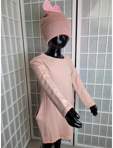 Dievčenská tunika/šaty svetlo ružová
