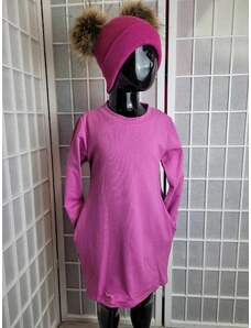 Dievčenská tunika/šaty fialová
