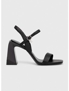 Kožené sandále Karl Lagerfeld ASTRA NOVA čierna farba, KL33124