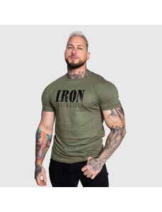 Pánske športové tričko Iron Aesthetics Urban, vojenská zelená