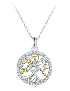 GRACE Silver Jewellery Luxusní stříbrný náhrdelník Strom života - stříbro 925/1000
