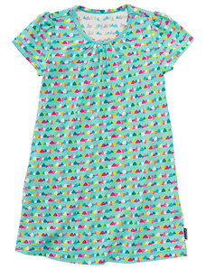 JAKO-O - Dievčenské šaty s celoplošným motívom č.104/110