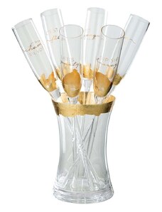 Sada pohárov na šampanské J-Line Champ 6-pak