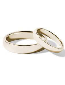 Súprava klasických svadobných obrúčok zo žltého zlata KLENOTA S0435053