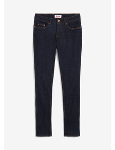 bonprix Strečové džínsy Skinny, Mid Waist, farba modrá