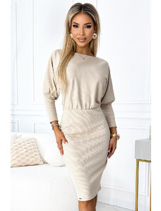 Ribbed dress with cuffs on the sleeves Numoco