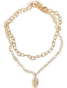 Urban Classics Accessoires Madonna necklace with layering - gold color