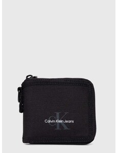 Peňaženka Calvin Klein Jeans pánsky, čierna farba, K50K510774