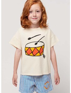 Detské bavlnené tričko Bobo Choses oranžová farba