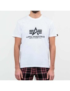 Alpha Industries Inc. Pánske tričko Alpha Industries Basic Logo Tee White