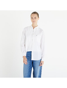 Tommy Hilfiger Dámska košeľa Tommy Jeans Solid Linen Blend Shirt White