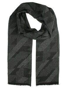 Čierno-šedý pánsky šál v trendy dizajne