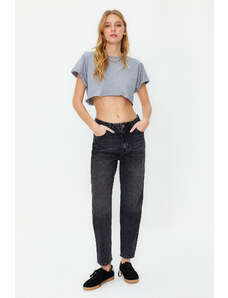 Trendyol Black More Sustainable High Waist Mom Jeans