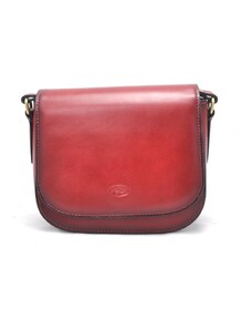 Menší luxusní kožená kabelka Katana K64201 08 červená