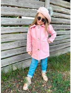 Ema dievčenský prechodný kabát svetlo ružový