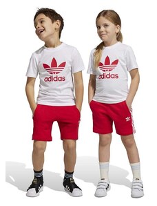 Detská súprava adidas Originals červená farba
