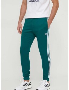 Tepláky adidas Originals Adicolor Classics SST Track Pants zelená farba, s nášivkou, IR9886