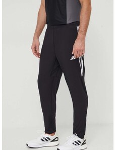 Bežecké nohavice adidas Performance Own the Run čierna farba, s potlačou, IK4982