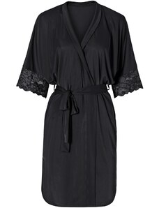 bonprix Saténové kimono, farba čierna, rozm. 32/34