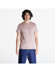 Pánske tričko FRED PERRY Embroidered T-Shirt Dark Pink