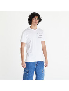 Pánske tričko Calvin Klein Jeans Diffused Stacked Short Sleeve Tee Bright White