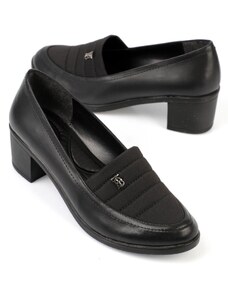 Capone Outfitters Capone Chunky Heel Black Women's Shoes