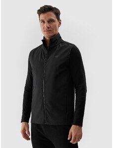4F Pánska vetroodolná softshellová vesta s membránou 5000 - čierna