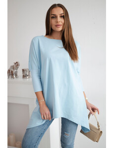 Fashion L&L Dámska oversize tunika - svetlo modrá