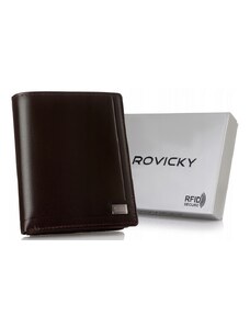 Pánska kožená peňaženka vertikálnej orientácie - Rovicky