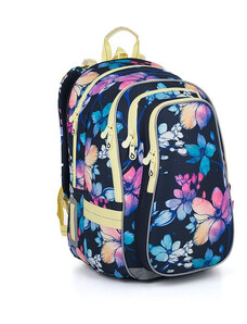TOPGAL - školské tašky, batohy a sety TOPGAL - LYNN24008-školský batoh - kvetinová krása - žiarivé kvietky na trendy školskej taške pre dievčatá