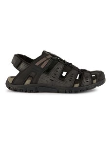 Sandále Geox UOMO SANDAL STRADA pánske, čierna farba, U4524C 000ME C9999