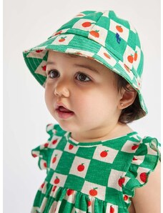 Bavlnená detská čiapočka Bobo Choses zelená farba, bavlnený