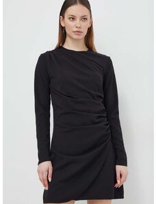 Šaty Abercrombie & Fitch čierna farba, mini, rovný strih