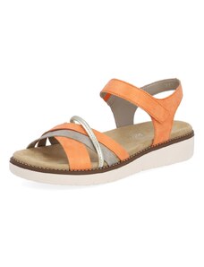 RIEKER Dámske sandále REMONTE D2058-38 oranžová S4
