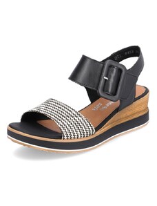 RIEKER Dámske sandále REMONTE D6453-01 čierna S4