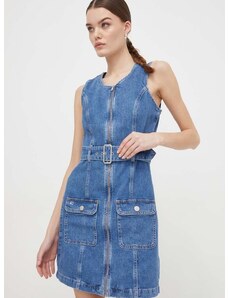 Rifľové šaty Tommy Jeans mini,priliehavá,DW0DW17682