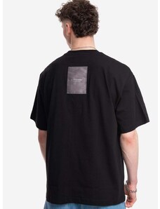 Bavlnené tričko A-COLD-WALL* Utilty T-shirt ACWMTS117 BLACK čierna farba, jednofarebný