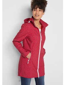 bonprix Strečová softshellová dlhá bunda, farba červená