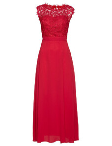 bonprix Maxi večerné šaty s čipkou, farba červená, rozm. 40