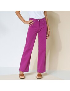 Blancheporte Široká strečové nohavice pre vyššiu postavu purpurová 036