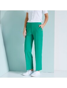Blancheporte Široké nohavice s gombíkmi zelená 036