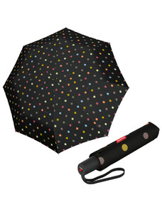 Reisenthel Pocket Duomatic Dots - dámsky plne automatický dáždnik