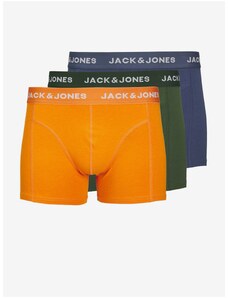 Jack & Jones Set of three men's boxer shorts in blue, green and orange Jack & J - Men