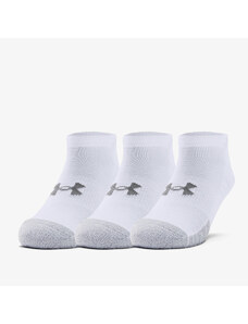 Pánske ponožky Under Armour Heatgear No Show Socks White
