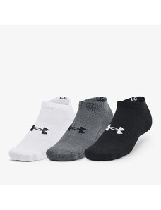 Pánske ponožky Under Armour Core No Show Socks 3-Pack Black