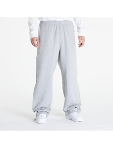 Pánske tepláky Nike Solo Swoosh Men's Open-Hem Brushed-Back Fleece Pants Dk Grey Heather/ White