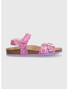 Detské sandále Geox x Disney ružová farba