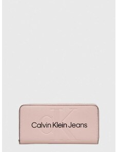 Peňaženka Calvin Klein Jeans dámsky,čierna farba,K60K607634