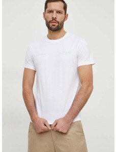 Bavlnené tričko Calvin Klein Jeans pánsky, biela farba, s potlačou, J30J325489