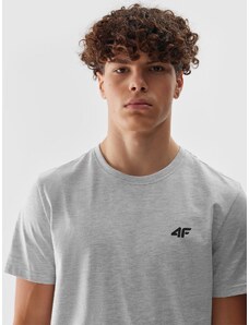 4F Pánske regular tričko - šedé